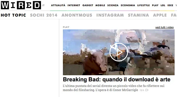 Breaking Bad in Wired Italy
